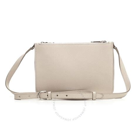 Burberry Stone Ladies Triple Zip Crossbody Bag 